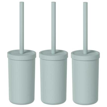 Imagem de 3x Escova de Banheiro Vaso Sanitario OU Bold Verde Salvia