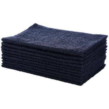 Imagem de Kit 10 Toalhas De Rosto Para Salão De Beleza Perfeito Estilo, Preto
