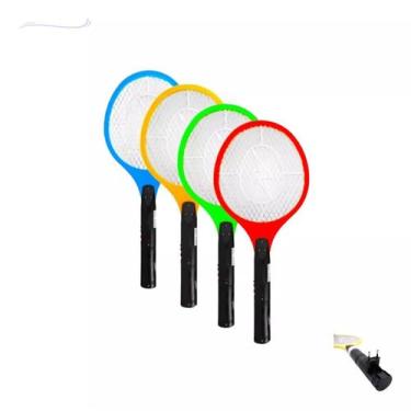 Imagem de Raquete Elétrica Recarregável Bivolt Mata Mosquito Insetos Pernilongo 
