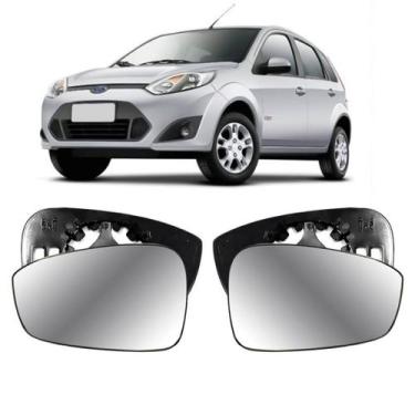 Imagem de Par Lente Retrovisor Ford Fiesta 2013 a 2019 Dir / Esq - Evo-X Retrovi