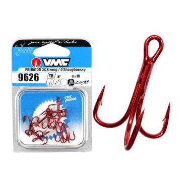 Imagem de Garateia VMC Predator 3X Strong 9626TR Red Nº6 - 10 Unidades