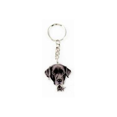 Imagem de Chaveiro Heads De Metal - Labrador Preto - The Heads