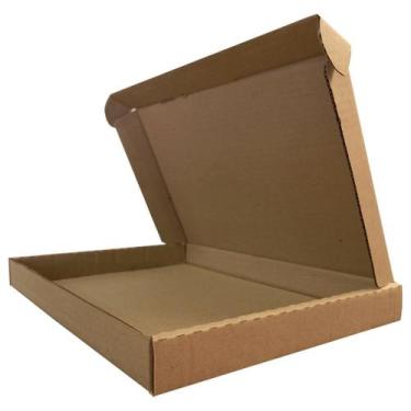 Imagem de 5 Caixas de Papelão Branco Montável 28 x 21 x 03  - RP CAIXAS