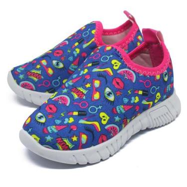 Imagem de Tenis Feminino Infantil Escolar - Beanna Fashion, Rosa, 33