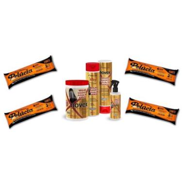 Imagem de Hene Gel Pelucia Preto Medio/Forte 04x180g Pouch/Bisnaga+Brilho Magico