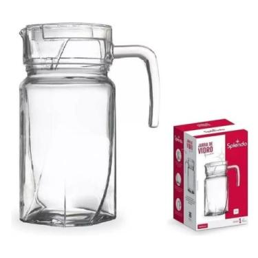 Imagem de Jarra de Vidro Com Alça Tampa 1,8L Para Suco Água Fauno - Splendo, Tra