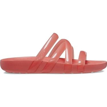 Imagem de Crocs Sandálias femininas Splash com tiras, Melancia neon, 39