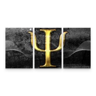 Imagem de Quadro Consultório Psicologia Símbolo Psy Preto -  Wall Frame