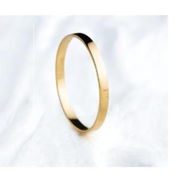 Imagem de Alianças De Noivado/casamento Ouro 18 K/ 1 Grma / 2 Mm Retas ( Unidade