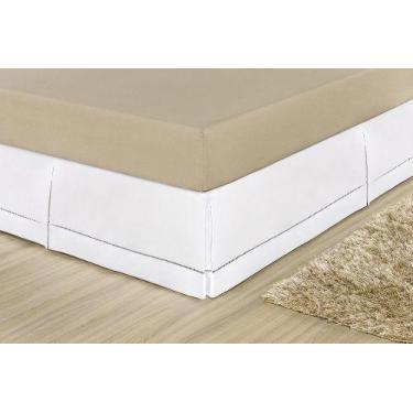 Imagem de Saia Para Cama Box Casal Queen Size Ponto Palito - INGRID BORDADOS, Br