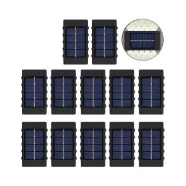 Imagem de Lâmpada de Parede Solar com 10 LEDs - À Prova D'Água para Área Externa