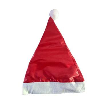 Imagem de Gorro de Papai Noel Cetim 12 Unidades - Festas e Fantasias