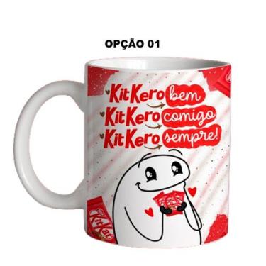 Imagem de Caneca 325ml Flork Páscoa Kit Kat Kit Kero bem comigo sempre - LARANJA
