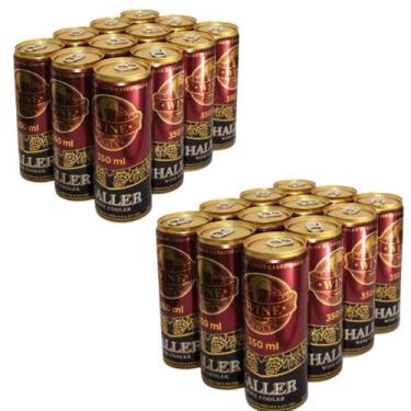 Imagem de Cerveja de vinho 350ml Haller cooler chopp pack 24un - Socorro Bebidas