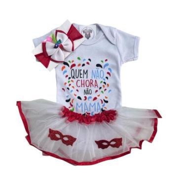 Imagem de Body bebe menina -quem nao chora  +tutu+laço - R.L, P