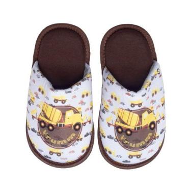 Imagem de Pantufa Infantil Bear Truck Marrom/branco - BEAR PANTUFAS, Marrom, Bra