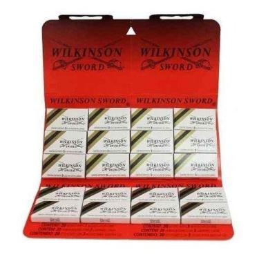 Imagem de Lâminas De Aço Inoxidável 20x3 Wilkinson Barbear Navalha - Wilkinson S