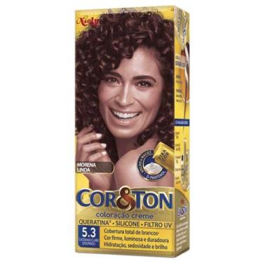 Imagem de Coloração Creme Cor&Ton 5.3 Castanho Claro Dourado - Niely