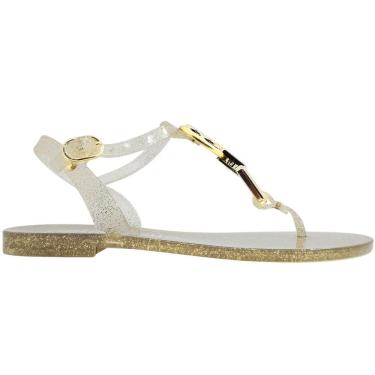 Imagem de Sandália Feminina Rasteira Casual Dia a Dia Passeio Glitter Petite Jolie PJ7339