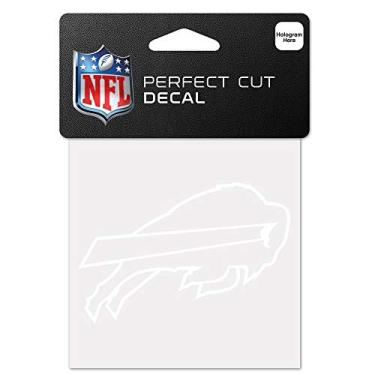 Imagem de WinCraft Decalque branco NFL Buffalo Bills 10 x 10 cm, tamanho único, cor do time
