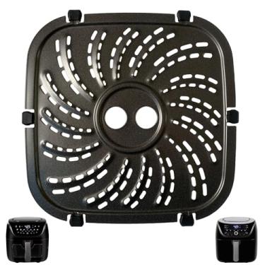 Imagem de Chengziyue Prato de fritadeira a ar de 6 litros para fritadeira PowerXL Vortex Pro 6QT, rack de fritadeira a ar premium, bandeja de panela, grade de inserção de prateleira para fritadeiras a ar