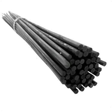 Imagem de Kit 100 Estacas Tutor De Plantas Haste Pintada Bambu 50cm