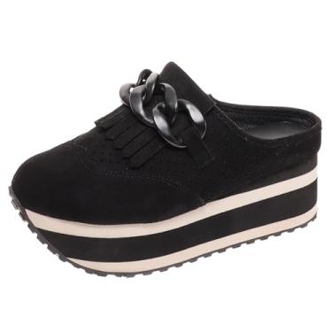 Imagem de Pierre Dumas Paloma-3 Tênis feminino plataforma fashion Mule, Preto, 39 BR