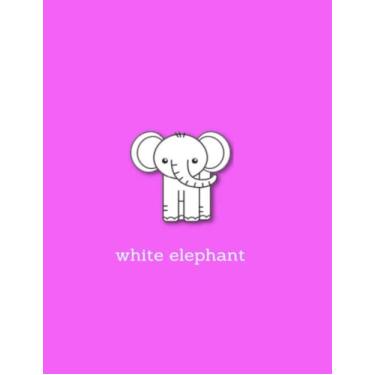 Imagem de White Elephant: Lined college ruled notebook: A useful and funny white elephant gift for men, white elephant gift for women, teachers, white elephant office party, and cute animal fans! Purple cover.