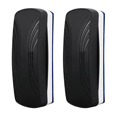 Imagem de Ddaowanx Borracha de quadro branco, apagador magnético a seco, borracha de placa de vidro, material escolar e de escritório (pacote com 4/preto)