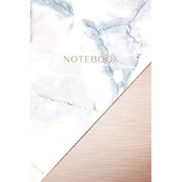 Imagem de Notebook: Soft Italian Marble and Faux Rose Gold Overlay - Dotted Bullet Grid Journal (6 x 9 inches) - 120 Dot Pages