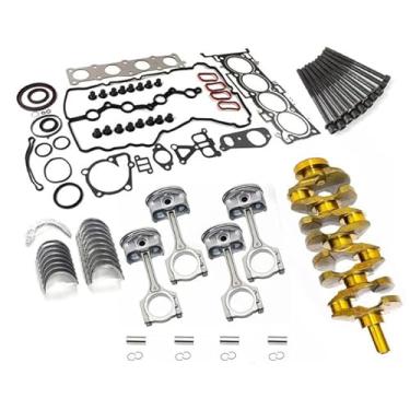 Imagem de YWEISPART 23040-2G500 G4KJ Kit de revisão de reconstrução de motor Virabrequim Con Rods para HYUNDAI KIA 2.4L