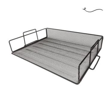 Imagem de Bandeja Organizadora Empilhavel Porta Arquivo Preto - Markys Store