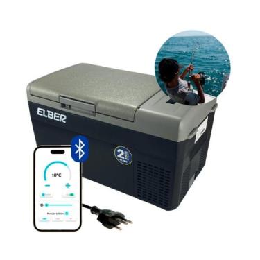 Imagem de Geladeira Portátil P/Pesca 20 Litros Quadrivolt 12v/24v/110v/220v Elbe