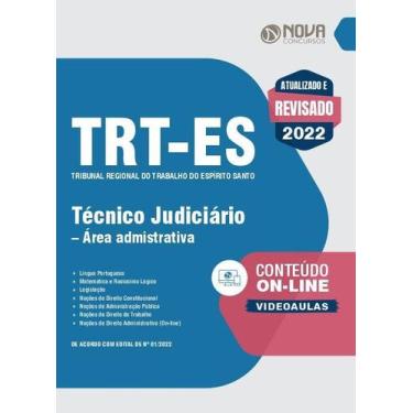 Imagem de Apostila TRT-ES - Técnico Judiciário - Área Administrativa - Nova Conc