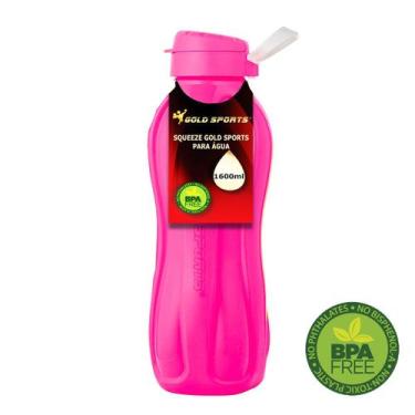 Imagem de Garrafa Squeeze Gold Sports Resistente - BPA FREE 1600ml, Rosa, Unisse