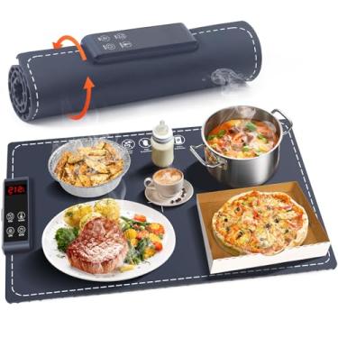 Imagem de ObigaVc Esteira Aquecedora De Alimentos Enrolável Para Bancada, Esteira Aquecedora De Alimentos Enrolável Para Festas, Esteira Aquecedora De Silicone Para Alimentos, Bandeja Aquecedora Elétrica Para