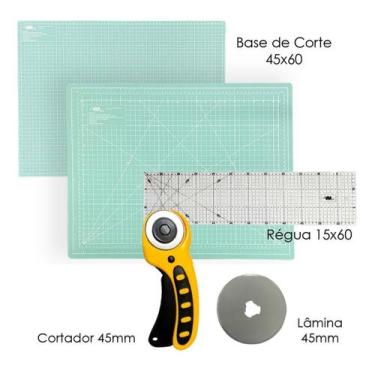 Imagem de Base De Corte Apoio Para Mesa A2 60x45 Cortador Circular 45mm + 1 Lami