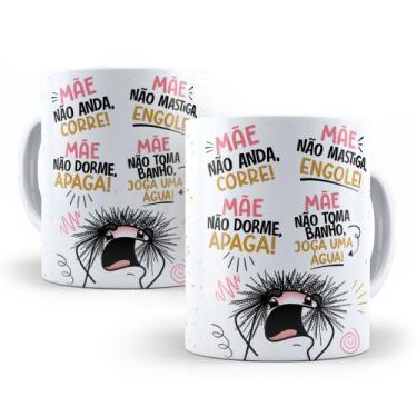 Imagem de Caneca de Cerâmica Personalizada 325ml Flork Mães - ILBN