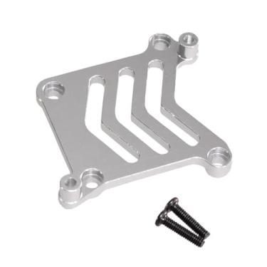 Imagem de simhoa 1: 16 escala de controle remoto carro servo base de alumínio de alumínio Rastreio de substituição de servo servo servo assento para 16209 h6v3, Prata