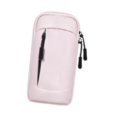 Imagem de Dynwave Sports braçadeira de braçadeira manga portátil portátil zíper de zíper smartphone saco de braço de braço de braço de braço para corrida de corrida, Rosa