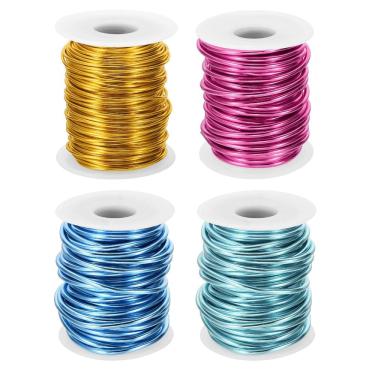 Imagem de Arame artesanal PATIKIL, calibre 8, 3 mm, alumínio, 10 m para fabricação de joias