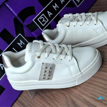 Imagem de Tênis Feminino Ramarim Plataforma Casual Clean Conforto - Moleca, Coco