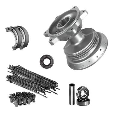 Imagem de Cubo Roda Traseira Bros 125 150 160 Crf 230 + Raios/Lona