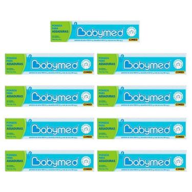 Imagem de Kit 9 Pomadas Para Prevenção De Assaduras Babymed Azul 45g - CIMED