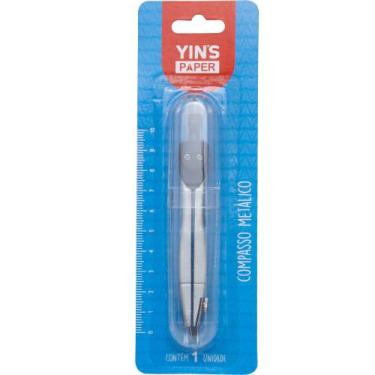 Imagem de Compasso Metálico Com Case De Acrílico Yin's