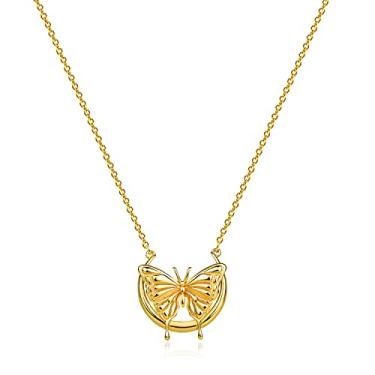 Imagem de MYEARS Colar feminino com nome personalizado, disco de moeda de ouro, pingente de medalha redonda gravado, corrente delicada banhada a ouro 14 K, joia personalizada simples