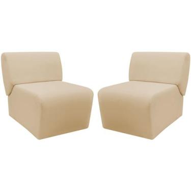 Imagem de Kit 2 Poltronas Decorativa Para Sala Manicure Consultório Escritório Z