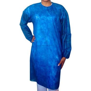 Imagem de Avental TNT Dejamaro Descartável Azul Marinho Gramatura 40 - unidade