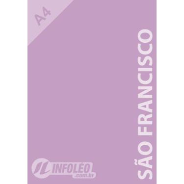 Imagem de Papel Color Plus A4 180 gramas São Francisco (Lilás), 50 Folhas
