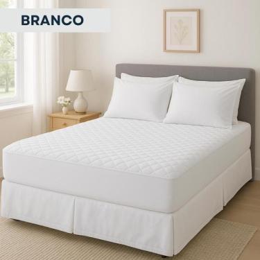 Imagem de Protetor De Colchão Impermeável King Tecido Matelado Antialérgico Anti